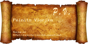 Peinits Viorika névjegykártya